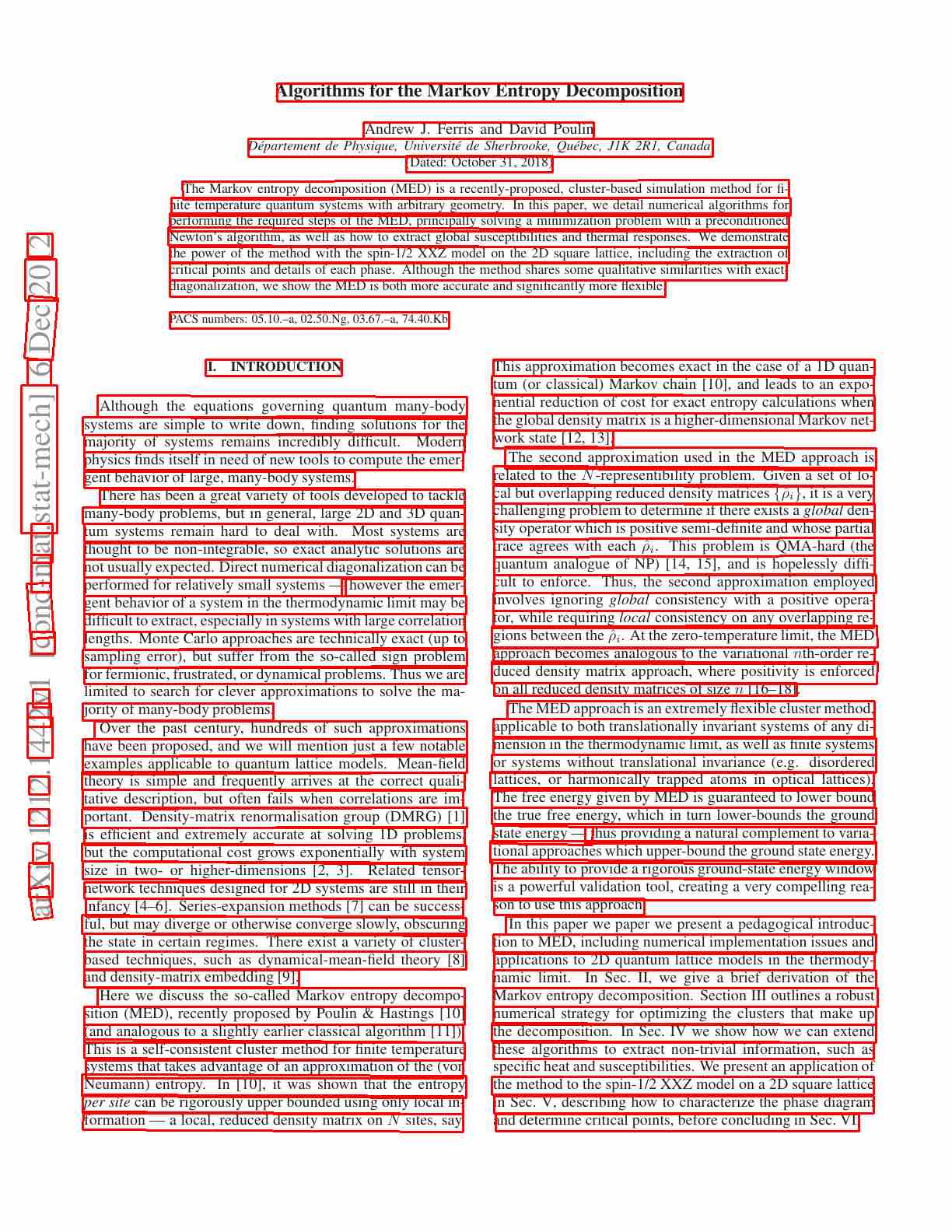 Example of text detection output with bounding polygons