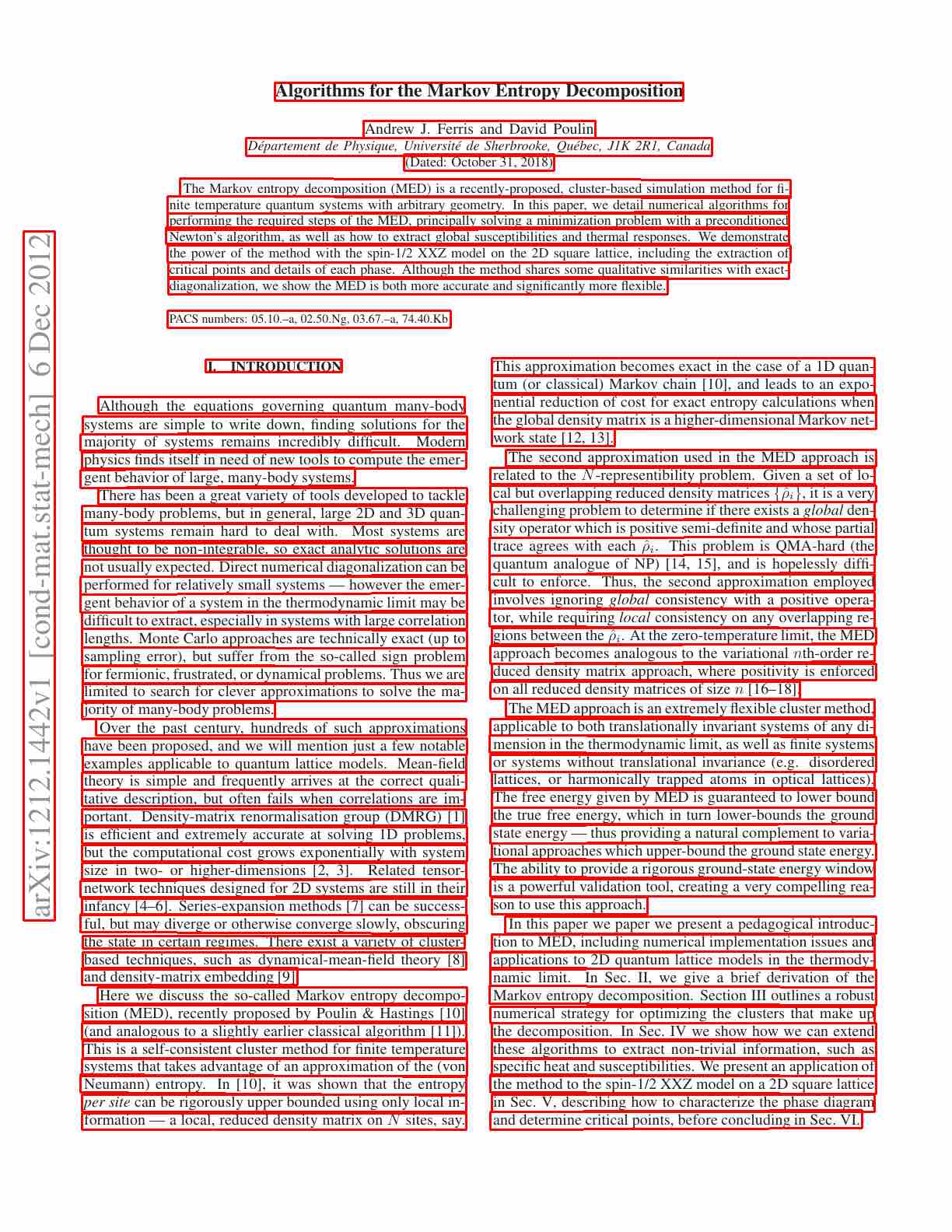 Sample output of PP-OCRv5_mobile_det showing detected text regions on an image of a printed document.