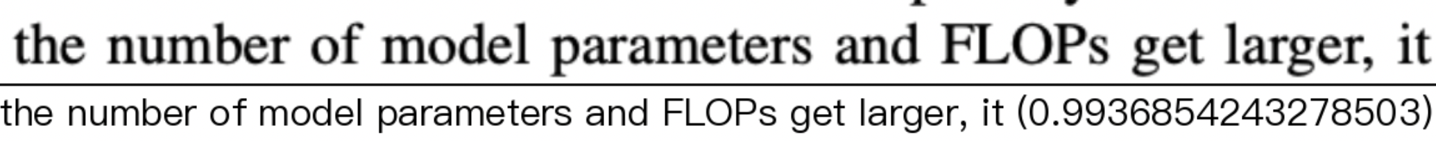 Visualized recognition result showing the detected text overlay on the original line image